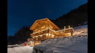 Private Luxury Chalet V with pool and lift in Switzerland 4 Vallées Verbier La Tzoumaz [upl. by Riley]