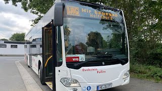 Omnibusbetrieb Duckstein Bus Mitfahrt Linie 222 Vom Klinikum bis Brackstedt [upl. by Aes]