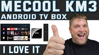 The MeCool KM3 Android TV Box Review  Very Much Like The Nvidia Shield [upl. by Haodnanehs435]