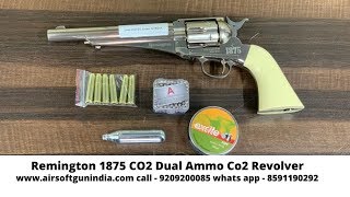 Remington 1875 CO2 Dual Ammo Co2 Revolver By Airsoft Gun India [upl. by Nolyk]