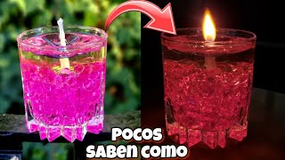 NUNCA MAS vuelvas a comprar VELAS Como hacer una vela ecológica casera e infinita MUY FACIL [upl. by Strephon]