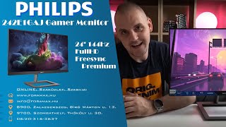 OLCSÓ 144HZ GAMER MONITOR  Philips 242E1GAJ FHD VA [upl. by Tucky]