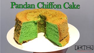 Easy Pandan Chiffon Cake Recipe  RSTaurantofficial [upl. by Sudnor115]