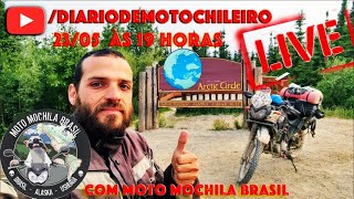 Live Moto Mochila Brasil Ushuaia  Alaska de TenerĂŠ 250 com Danilo Couto [upl. by Cody]