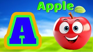 A Fun Catchy Tune for Learning  Kids Learning  A for Apple B for Ball [upl. by Auberon]