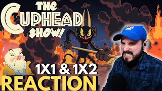 THE CUPHEAD SHOW First Time Watching Reaction and Commentary 1X1 amp 1X2  CarnEvil amp Baby Bottle [upl. by Melita648]