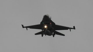 5x F16 Takeoff amp landing at Volkel Airbase [upl. by Nikral]