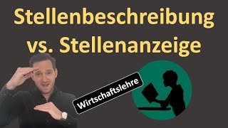 Stellenbeschreibung versus Stellenanzeige [upl. by Hibbitts672]