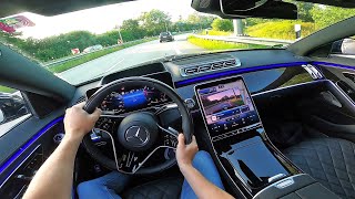 2022 Mercedes Benz S Class S350d 4MATIC  pov test drive [upl. by Eirruc]