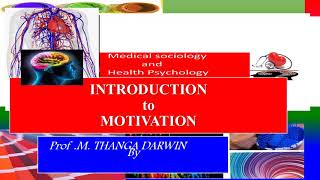 INTRODUCTION TO MOTIVATION  psychology  Applied psychology for Nursing [upl. by Story590]