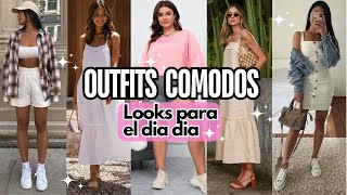 OUTFITS FRESCOS Y COMODOS PARA DIAS DE CALOR MODA VERANO MUJER OUTFITS CASUALES VERANO [upl. by Nimocks]