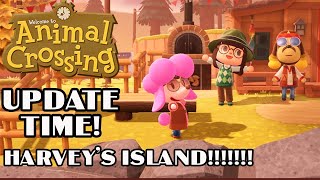 Animal Crossing UPDATE Harvs Island  Animal Crossing New Horizons [upl. by Anaz838]