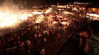 La place Jemaa el Fna de nuit [upl. by Snah708]