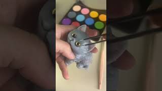 Make up the chartreux cat squishy cute kawaiiaesthetic satisfying stressrelief kitty [upl. by Alvie]