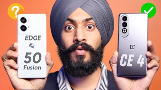 Most Balanced 5G Phone Under ₹25000  Moto Edge 50 Fusion vs Oneplus Nord CE 4 [upl. by Ambert]