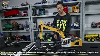 Unbox NEW version XDRC Liebherr 945 114 Hydraulic Excavator Light amp sound 5 distribution valve [upl. by Anirtap]