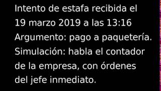 Estafa telefonica pago paqueteria [upl. by Noguchi]