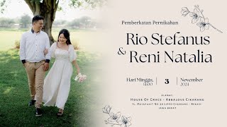 Pemberkatan Nikah I Rio Stefanus amp Reni Natalia  3 November 2024 [upl. by Richella547]