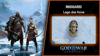 God of War Ragnarok Artefato 3 MIDGARD Lago dos Nove [upl. by Lilli]