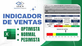 Como CREAR un KPI de VENTAS en EXCEL  INDICADOR de VENTAS [upl. by Dodson]