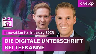 Die digitale Unterschrift als Teil der digitalen Transformation bei Teekanne [upl. by Etnovaj]