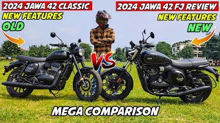 2024 Jawa 42 FJ vs Jawa 42 Classic Review  Old vs New  Mega comparison  1st in YouTube 🔥 [upl. by Ley151]