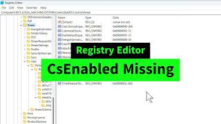 CsEnabled File Missing from Registry Editor  Add CsEnabled in Registry Editor [upl. by Noiemad395]