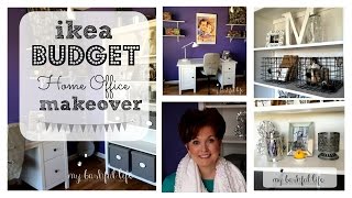 IKEA Budget Office Makeover Tour [upl. by Ardnuaet]