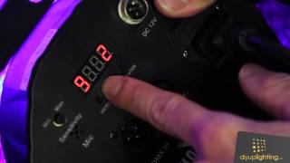 Setting a Custom Color on the Chauvet Slim Par 56 LED Light [upl. by Engedus]