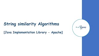 String similarity algorithms understanding amp java implementation [upl. by Heall580]