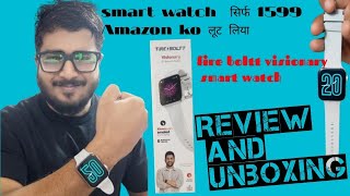 Fire Boltt Smartwatch Connect to PhoneVisionary Smart Watch Unboxing and Review [upl. by Plath]