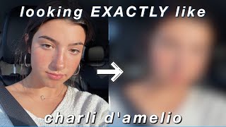 transforming myself into CHARLI DAMELIO shocking results [upl. by Schlesinger]