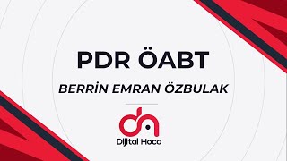 PDR ÖABT  Psikolojik Danışma Kuramları [upl. by Lightman]