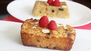 Eggless Custard Bread Pudding Baked in Cooker amp Microwave [upl. by Ellerrad]