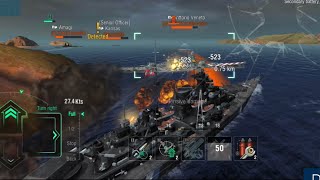 Wows Blitz Black Bismarck 145K 【World Record class】 [upl. by Handler]