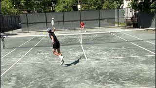 High school Tennis Match  Tyler Blanz UTR 883 vs Max Poss 499  GR vs Columbia [upl. by Veal]