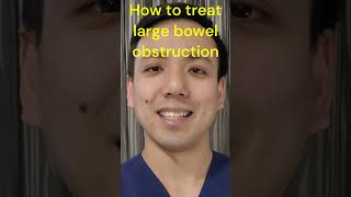 How to treat large bowel obstructions doctor medicine surgery bowelobstruction [upl. by Llerrem]