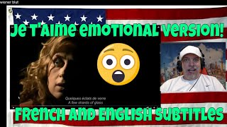 Je taime Lara Fabian French and English subtitles  REACTION  WOW SOOO Emotional [upl. by Hpseoj]