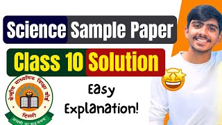 Class 10 CBSE Science Sample Paper Complete Solution ❤️‍🔥 Must Watch for 100100 in science [upl. by Ziladnerb]