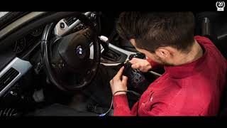 Installing wireless smartphone charger on a BMW E91 LCI 320D N47T [upl. by Boylston128]