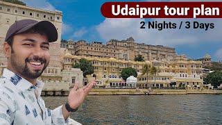 Udaipur  Udaipur Tourist places  Udaipur tour plan  Best places to visit in Udaipur Rajasthan [upl. by Alol253]