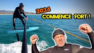 2024 COMMENCE TRÈS FORT  en standuppaddle foil supfoildownwind vanlife  Voyage Voyages [upl. by Aspasia]