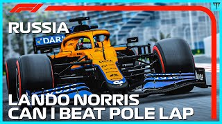 BEATING LANDO NORRIS F1 2021 RUSSIAN GP POLE LAP [upl. by Yatnwahs]