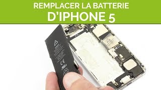 Remplacer la batterie de son iPhone 5 By SOSav [upl. by Aruam]