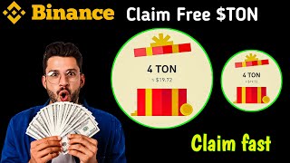 Claim 4 TON  Binance Red Packet Code Today  Red packet code in binance today 2024  Red packet [upl. by Kress]