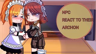 NPCs React To Their Archon MondstadtVenti 1\6  Genshin Impact  Gacha Nox  GCRV  Перевод [upl. by Bobby]