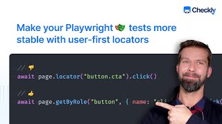 Make your endtoend tests more stable with Playwrights userfirst selectors [upl. by Varien]