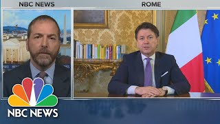 Full Italian PM We Are Suffering Very Much  Meet The Press  NBC News [upl. by Dulcea]