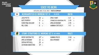 Stony Stratford CC Womens 1st XI v Berkhamsted CC Womens 1st XI [upl. by Eey608]