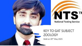 NTS GAT SUBJECT ZOOLOGY 20 May 2023 NTS ZOOLOGY [upl. by Assirt]